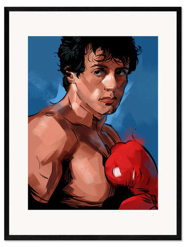 Gerahmter Kunstdruck Rocky 1
