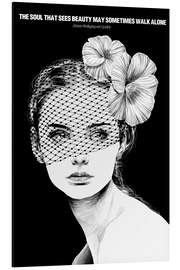 Magnettafel Die Seele, die Schönheit sieht (Goethe)