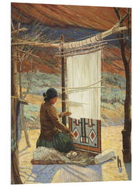 Foam board print Navaho Weaver