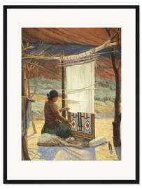 Gerahmter Kunstdruck Navahoweber