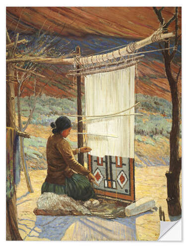 Naklejka na ścianę Navaho Weaver