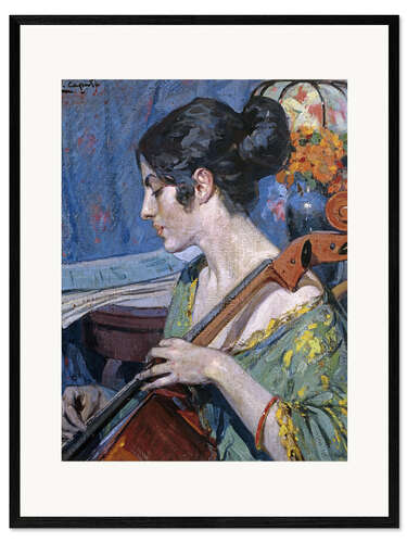 Kehystetty taidepainatus The Cello Player