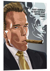 Foam board print Arnold Schwarzenegger