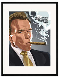 Gerahmter Kunstdruck Arnold Schwarzenegger