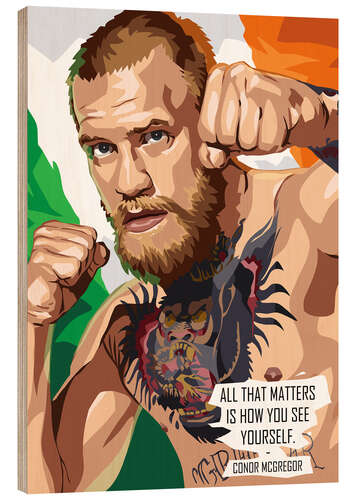 Trätavla Conor McGregor