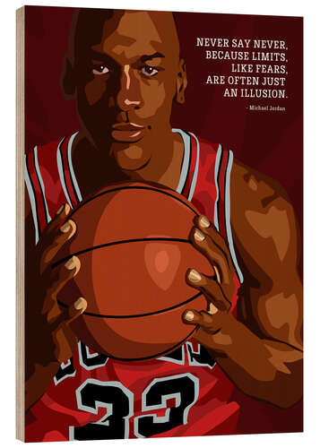 Cuadro de madera Michael Jordan