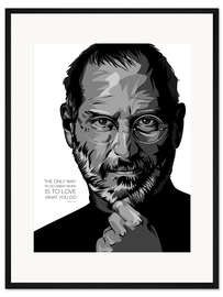 Gerahmter Kunstdruck Steve Jobs