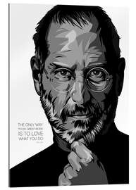 Stampa su plexi-alluminio Steve Jobs