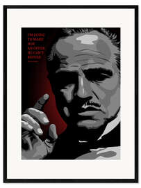 Impresión de arte enmarcada Vito Corleone (inglés)