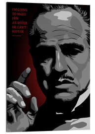 Tableau en plexi-alu Vito Corleone (anglais)