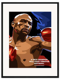 Gerahmter Kunstdruck Floyd Mayweather Jr.