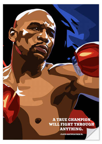 Wall sticker Floyd Mayweather Jr.