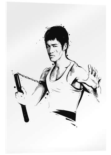 Acrylic print Bruce Lee