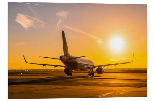 Foam board print Airbus A320 NEO in the morning