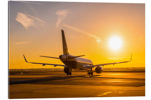 Tableau en plexi-alu Airbus A320 NEO le matin