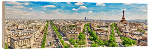 Quadro de madeira Dia de verão em Paris