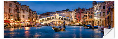 Sticker mural Pont du Rialto et Grand Canal