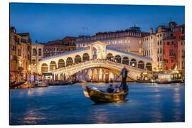 Magnettafel Rialtobrücke am Abend