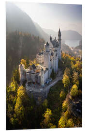 Foam board print Neuschwanstein Castle in autumn