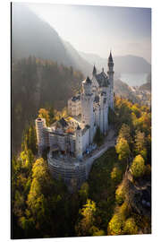 Magnettafel Schloss Neuschwanstein im Herbst