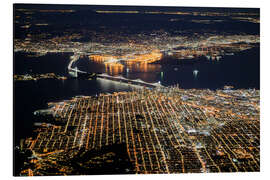 Magnettafel San Francisco bei Nacht 