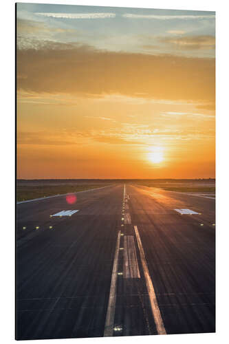 Obraz na aluminium Runway in the sunset