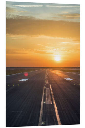 PVC-taulu Runway in the sunset