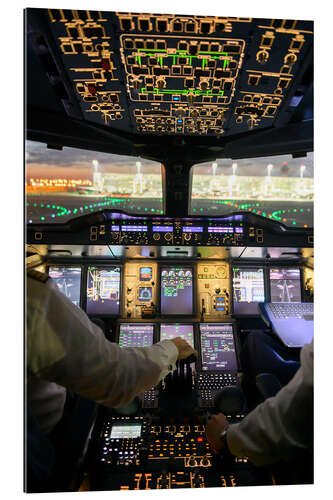 Galleriataulu Airbus A380 cockpit