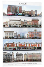 Foam board print London's street fronts