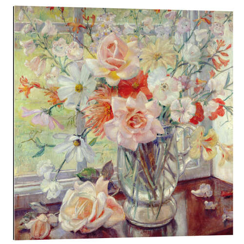 Gallery print A Still Life of Summer Flowers in a Glass Jug