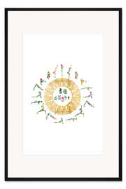 Gerahmter Kunstdruck Sonnengebet