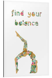 Aluminium print Find your balance