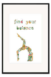 Gerahmter Kunstdruck Finde dein Gleichgewicht