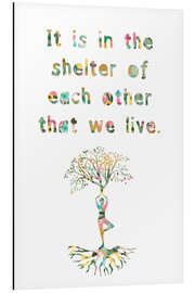 Magnettafel Yoga Baum