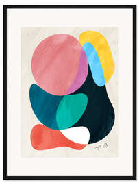 Gerahmter Kunstdruck Positive Farben VII