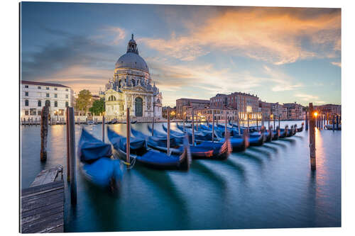 Quadro em plexi-alumínio Gondolas on the Grand Canal in Venice