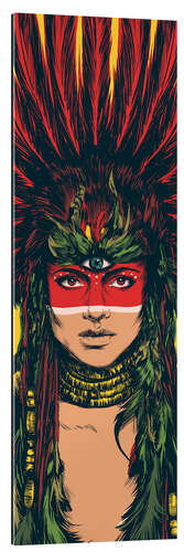 Quadro em plexi-alumínio Aztec Goddess II