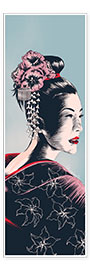 Wandbild  Geisha - Paola Morpheus