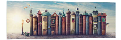 Foam board print City of books