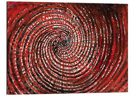 Magnettafel Beim Betrachten von Blumen und Bäumen, ohne Titel