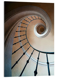 Gallery Print Braune Wendeltreppe