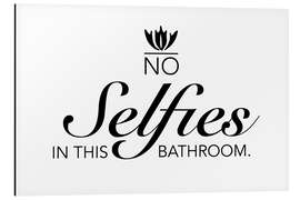 Magnettafel No selfies in this bathroom