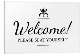 Magnettafel Please seat yourself