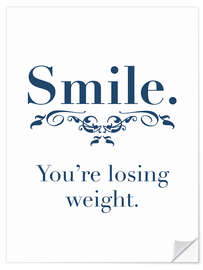 Adesivo murale Smile. You're losing weight.