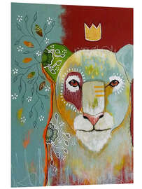 Foam board print Strong lion queen