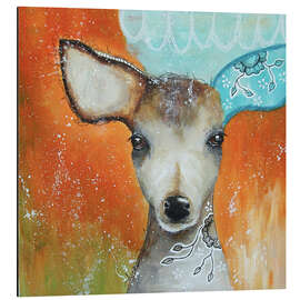 Magnettafel Kleines Reh auf großer Reise