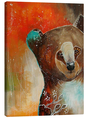 Canvas print Little bear with big dreams