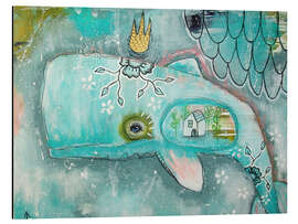 Magnettafel Kleiner Wal im Ozean der Träume