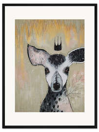 Gerahmter Kunstdruck Prinzessin Rehkitz