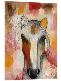 Foam board print Gentle horse